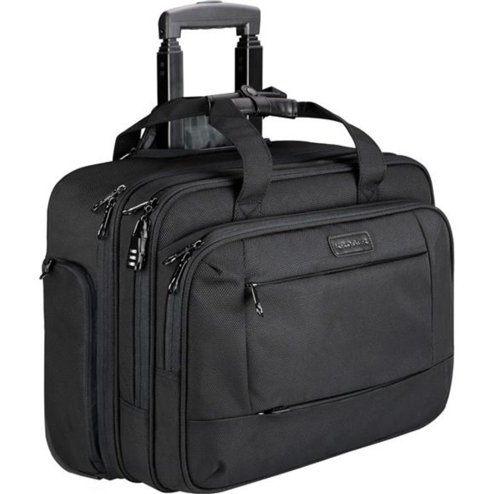 Rolling Laptop Bag for Men Women, Rolling Laptop Wheeled Briefcase for Business